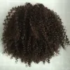 Superbe longue bouffée naturelle Kinky Curly Poney Large Cap avec clip de cordon dans les femmes Fermeture de cheveux Updpiece 140g 16inch Dyableable