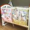 Camere dei cartoni animati Camere Abbanduola Appeso Sacchetto di stoccaggio Bambino Bed Bed Crib Organizer 55 * Tasca per pannolini giocattolo 60 cm per culla neonata Biancheria da letto Set di biancheria da letto