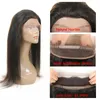 Braziliaanse Virgin Hair Weave Rechte Haar 360 Kant Frontaal met 3 bundels 100% onbewerkte Braziliaanse Virgin Menselijk Hair Extensions Deals