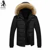 Parka da uomo invernale Outwear Warm Winter Thick Jacket Plus Giacca con cappuccio in pelliccia