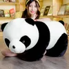 Gigantische schattige panda knuffel dikke panda poppen simulatie knuffel beer kussen pop voor kinderen volwassenen cadeau 37 inch 95cm dy50449