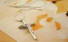 Cross Necklace Women/Men Jewelry Trendy Platinum Gold Plated INRI Crucifix Jesus Cross Chain Pendant Free shipping