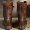 Bottes CIMIM chaussures d'hiver hommes en cuir Vintage décontracté mode neige Cowboy moto cheville grande taille1