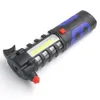다기능 자동차 비상 탈출 도구 안전 토치 도구 COB 16 LED 강력한 작업 조명 램프 Lanterna LED 손전등