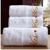 5 estrelas hotel bordado de luxo toalha de banho branco conjunto 100% algodão grande toalha de praia absorvente toalha de banheiro de secagem rápida