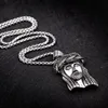 Religiös Jesus Piece Charm Pendant Kristus halsband med handenhet runt CZ Stone rostfritt stål guld hiphop smycken9526669