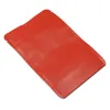 Rosso opaco 10x15cm Stand Up Puro foglio di alluminio Sacchetti richiudibili per caramelle Biscotti Mylar Foil Zipper Self Seal Snack Storage Packing Pouch