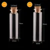 Tomma glasburkar med korkhänge Hantverk genomskinliga glasflaskor Flaskor 22 mm diameter Flera specifikation för val
