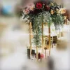 Dekoratif Düğün Sütunlar Sütunlar Metal Altın Düğün Çiçek Buket Süslemeleri Centerpiece Vazo best00058 Standları