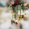 Display Bloem Stand Kaars Houder Road Lood Tafel Centerpieces Metalen Gold Stand Pillar Candlestick Voor Bruiloft Candelabra BEST00058