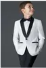 2019 Костюмы для мальчиков на свадьбу Детский костюм смокинг Новый черный / белый детский свадебный выпускной блейзер для мальчиков (куртка + брюки)