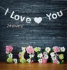 3meter I Love You Paper Flag Party Bell Garland Dekoration Banner Bunting na urodziny Wedding Event Baby Shower