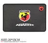 Car-Styling Non-Slip Mat Case Pour Fiat Punto Abarth 500 124 Stilo Ducato Palio Badge Emblèmes Intérieur Accessoires Car Styling