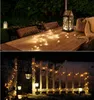 Solen Power LED Holiday Light Copper Wire LED String Outdoor Lamp Dekorativ Garden Lawn Wedding Party Christmas 10m 20m Fairy Lights