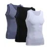 Mens Tank Tops 3pcs/pack Summer Men Top Solid Color High Quality Clothing Bodybuilding Vest Compression under Base Layer1