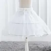 Yeni Kısa Petticoats Beyaz Düğün Aksesuarları Çocuklar Küçük Kızlar 2 Hoops Çocuk Crinoline Çiçek Kız Dress2263646