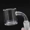 30mm Beveled Edge Quartz Banger 4mm thick nail Smoking Accessories Female Male 45 90 Degree short Neck bucket Domeless Nails 10mm 14mm 18mm