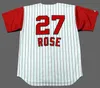 Chicago 28 VADA PINSON 16 LEO CARDENAS 27 PETE ROSE 20 FRANK ROBINSON 41 JOE NUXHALL Maillot de baseball Ed