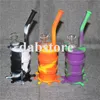 Narghilè Silicone Barrel Rigs Mini Silicone Rigs Dab Bong Pipa ad acqua Silicon Oil Drum Rigs spedizione gratuita DHL