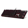 Clavier mécanique filaire de jeu officiel MOTOSPEED CK104, 104 touches, interrupteur bleu rvb réel, rétro-éclairage LED, AntiGhosting pour Game1605291