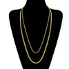 Gold Silver Miami Cuban Link Chain Hiphop Necklaces Mens Hip Hop Necklace Jewelry 18-30inch
