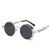 Designer Retro Vintage Sunglasses For Mens Round Metal Sunglass UV400 Steampunk Womens Fashion Sun Glasses