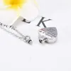 Stainless Steel New Arrival Memorial Ash Keepsake Urn Necklace For Dad Funeral Urn Casket Cremation Urn Necklaces Jewelry