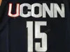 Uconn Huskies Jerseys College Basketball 15 Kemba Walker Jersey 34 Ray Allen Navy Blue White All Getited Top on Free Shipping
