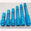 7/9/10/12/13,5 / 15 '' Inch Keymod Handguard Rail + 3 st Picatinny Sections System_Blue Color anodiserad + Stålfatmutter