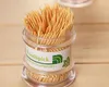 New Creative pagoda natural safety and environmental protection bamboo toothpick box portable transparent cartridge bamboo toothpick