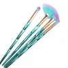 4 pezzi diamante cosmetici pennelli per trucco fondotinta in polvere sopracciglio labbra ombretto pennello set di pennelli per trucco strumenti pinceaux maquillage