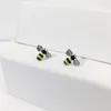 Neue Ankunfts-S925 Gelb Schwarz Biene Ohrringe Partei Schmuck Zubehör Cute Insect-Bolzen-Ohrringe für Frauen