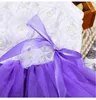 Jolies robes florales avec ourlet floral sans manches robe princesse fleurs robes de gilet