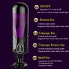 Máquina de Voz Rotativa Automática Telescópica Masculino Masturbador Vagina Buceta Vibrador Sex Toys Para Homens Mãos Livres Copo Masturbação S19706