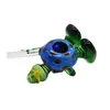 Newest Mini Pipe Glass Colorful Turtle Shape High Quality High Temperature Resistance Smoking Hand Made Pipe Tube Unique Design