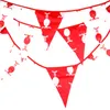 Christmas Pudding Bunting 2018 3.6m Christmas Holiday Party Decorations decor Fabric Wedding Pennant Banner Flag