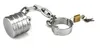 Chastity Devices Stainless Steel 28oz Ball Stretcher Locking Heavy Metal Pendant Ring Chastity #R45
