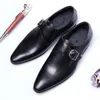 Keşiş askısı erkekler ofis ayakkabı erkekler iş deri ayakkabı erkekler için ayakkabı düğün siyah büyük boy 48 zapatos de vestir chaussure mariage ...