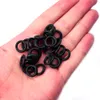 200 PCS Schokbestendig Siliconen Tattoo Rubber O-ringen 13mm diameter Voor Tattoo Machine Springs deel Zwart Levert body Art