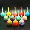 Smoking water pipe Glass Bong Halloween pumpkin Water Pipe unbreakable silicone filter, plastic double deck filter silicone pipe.