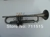 Marwewate Unieke zwarte nikkel vergulde trompet prachtige gesneden patronen messing bb trompet merk muziekinstrument gratis verzending