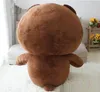 Hot Item! Line Office 47inches Giant Stuffed Soft Plush 120cm Huge Cute Cartoon Brown Bear Toy Kids Gift Free Shipping