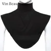 Vin Beauty Damen-Muslim, dehnbar, elastisch, verstellbar, abnehmbare Kragen, gefälschte Kragen, Chiffon-Bluse, Hemd, Revers, Tops, Zubehör