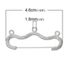 100 st Stora broscher Säkerhetsstift 3 hål Silverpläterad 4,6cm Bra för DIY Craft