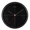 Uhren skandinavische moderne Mode Metal Wall Clock Home Decor Minimalist Schwarz -Weiß -Runde Wanduhr