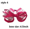 10 Styl Dostępne! Mamusi Girls 7 "Duży Rak piersi Świadomość Hair Bow Derce Bow Hair Tie Ponytail Holder Dla kobiet Cheerleader 20szt /