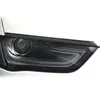 Kolfiber strålkastare Ögonbryn Eyelids Car-styling klistermärken för Audi A4 A5 Front Headlamp Eyebrows 2009-2016 Auto tillbehör