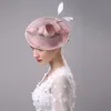 Neuer rosafarbener Fascinator für formelles Hochzeitskleid mit Hochzeitsparty-Ascots 2020 günstig 8996819