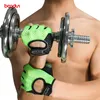 BOODUN Non-slip Gym Groves évider Half Gants Doigts Hommes Femmes Haltère Respirant Crossfit Haltérophilie Fitness Barbell Gants