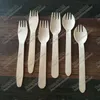 18xxx#, 6" inches 16cm wooden fork spoon knife spork Disposable Teaspoon Coffee scoops Icecream Cutlery Flatware Eco-Friendly EXW/FOB TERMS